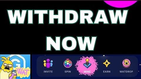 HOW TO WITHDRAW WATCOIN. GAMEE ( WAT) WITHDRAWAL PROCESS.