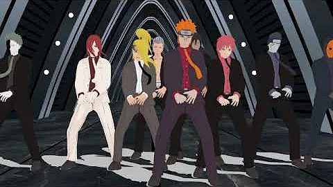 MMD _ DUN DUN _EVERGLOW (AKATSUKI ver)