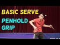 6 Basic Serve In Table Tennis (Penhold Grip)