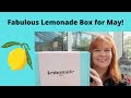 Lemonade Box Reveal for May with lots of chat