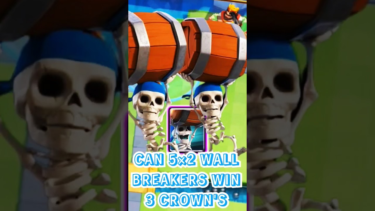 CAN 5×2 WALL BREAKERS WIN 3 CROWN'S 👑👑👑 clashroyale shorts YouTube