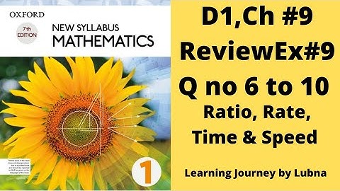 Oxford Mathematics 2, D2, NSM, Chapter no 9, Review Ex 9, Q no 6 to 10, #olevels #igcse #8thmaths