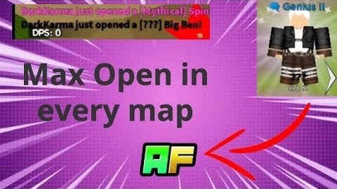 Max Opening in Every map (Anime Fighters)