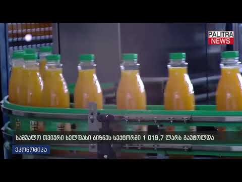 საშუალო თვიური ხელფასი ბიზნეს სექტორში 1 019.7 ლარს გაუტოლდა