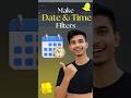 How to Add Date &amp; Time Filter on Snapchat 📸🔥