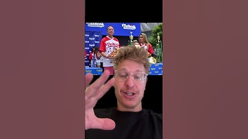 What do competitive eaters do after they eat 68 hot dogs