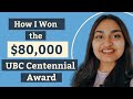 Grantme reviews how maryam won the 80000 ubc centennial award