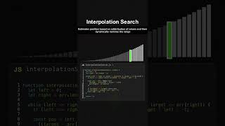 Interpolation Search #algorithms #coding #codingbat #programmingcourse #trading