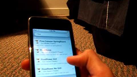 How to get 5 apps per row on jailbroken iPod touch/Iphone