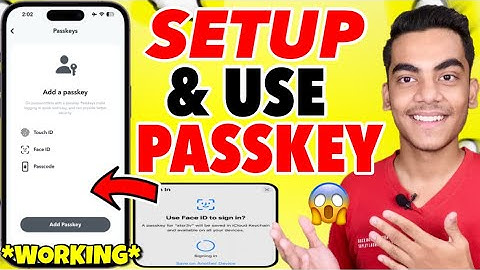How To Setup Passkey On Snapchat | How To Enable Snapchat Passkey