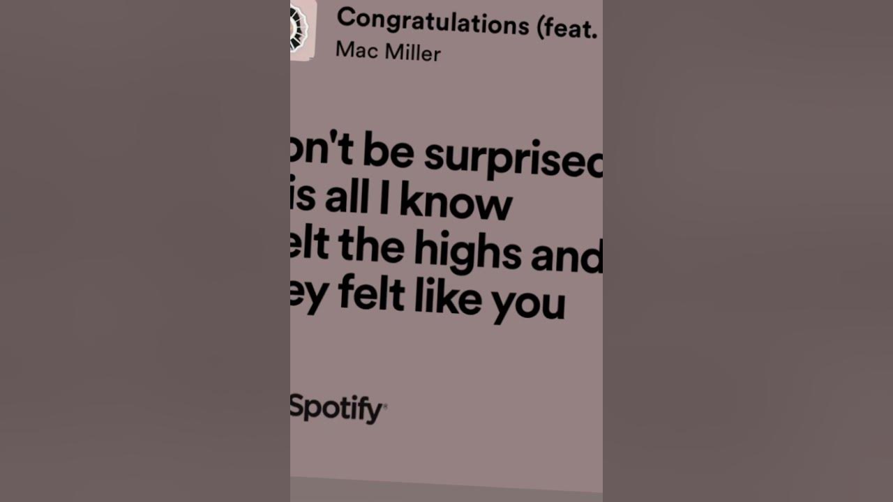 Mac Miller - Congratulations                 #music #lyrics  @macmiller