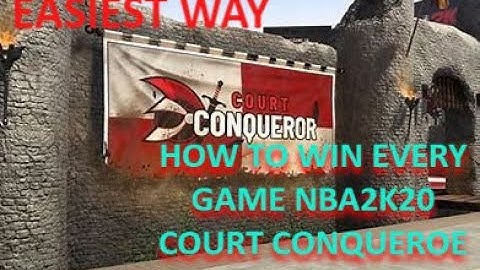 NBA2K20 HOW TO WIN COURT CONQUEROR EVERY TIME 2v2 3v3 *Cheese*