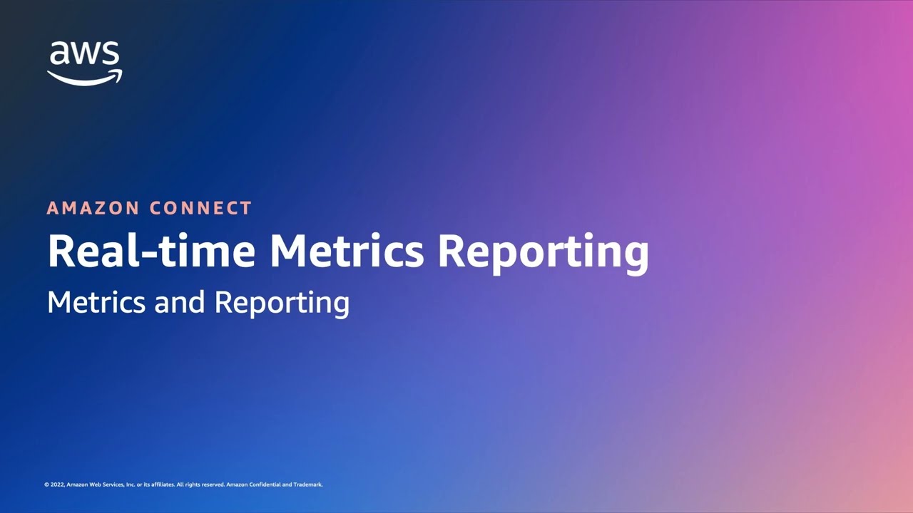 How to create, save update and download real-time metric reports in Amazon Connect