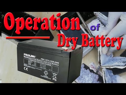 EXPERIMENT HOW MADE DRY BATTERY  How to repair battery at home