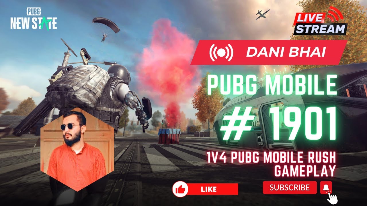 Dani Bhai | pubg mobile | 1v4 PUBG Mobile Rush |#1901 - YouTube