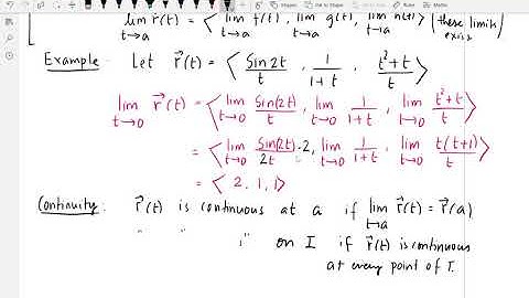 Section 13.2 Derivatives and Integrals of Vector Functions: MATH 251