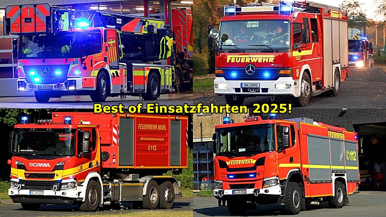 BEST OF EinsatzfahrtenVideos NRW - Die besten Einsatzfahrten aus 2025!