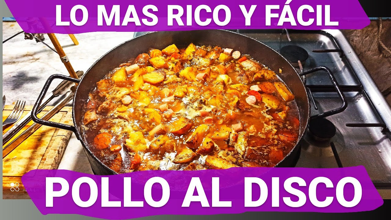 COMO HACER POLLO AL DISCO FÁCIL Y RÁPIDO - YouTube