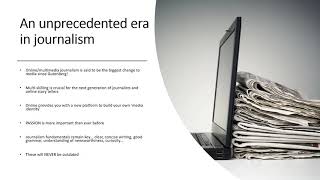 What is multiplatform journalism