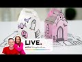 DIY Halloween Treat Boxes 🎃 Craft with Us LIVE &amp; Try New Supplies!