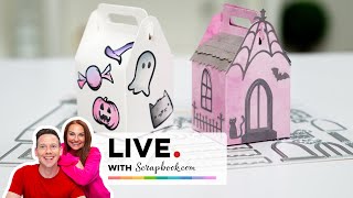 DIY Halloween Treat Boxes 🎃 Craft with Us LIVE & Try New Supplies!