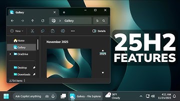 New Windows 11 25H2 Features - New File Explorer Context Menu, Point-in-time Restore (How to Enable)