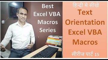 Text Orientation using Excel VBA Macros