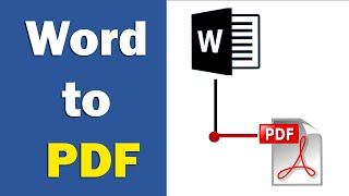 How to convert word to pdf in laptop