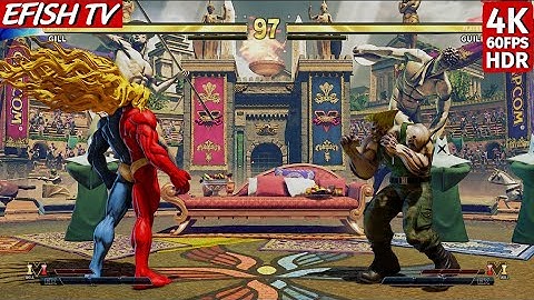 Gill vs Zombie Guile (Hardest AI) - Street Fighter V