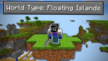 Can You Beat Minecraft in a FLOATING ISLANDS ONLY World?