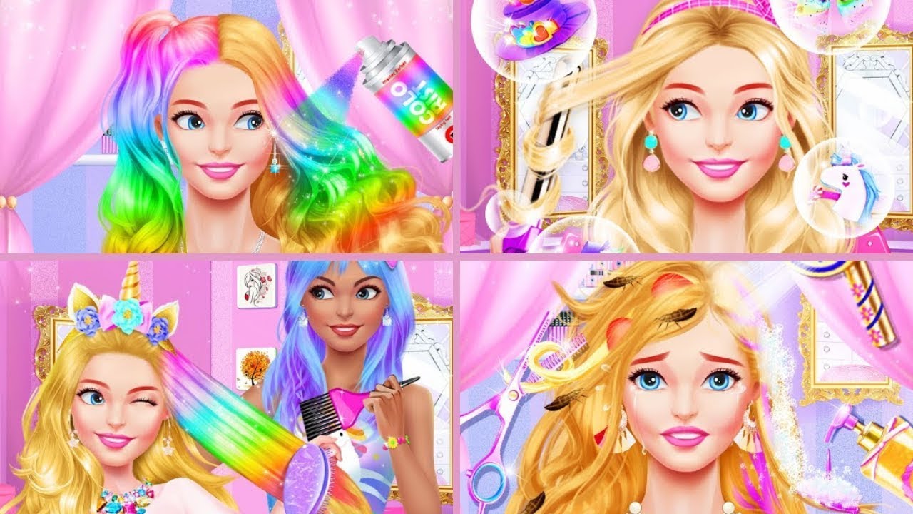 JOGO DE SALÃO DE BELEZA - GAME GIRL GAMES : HAIR SALON MAKEUP DRESS UP ...