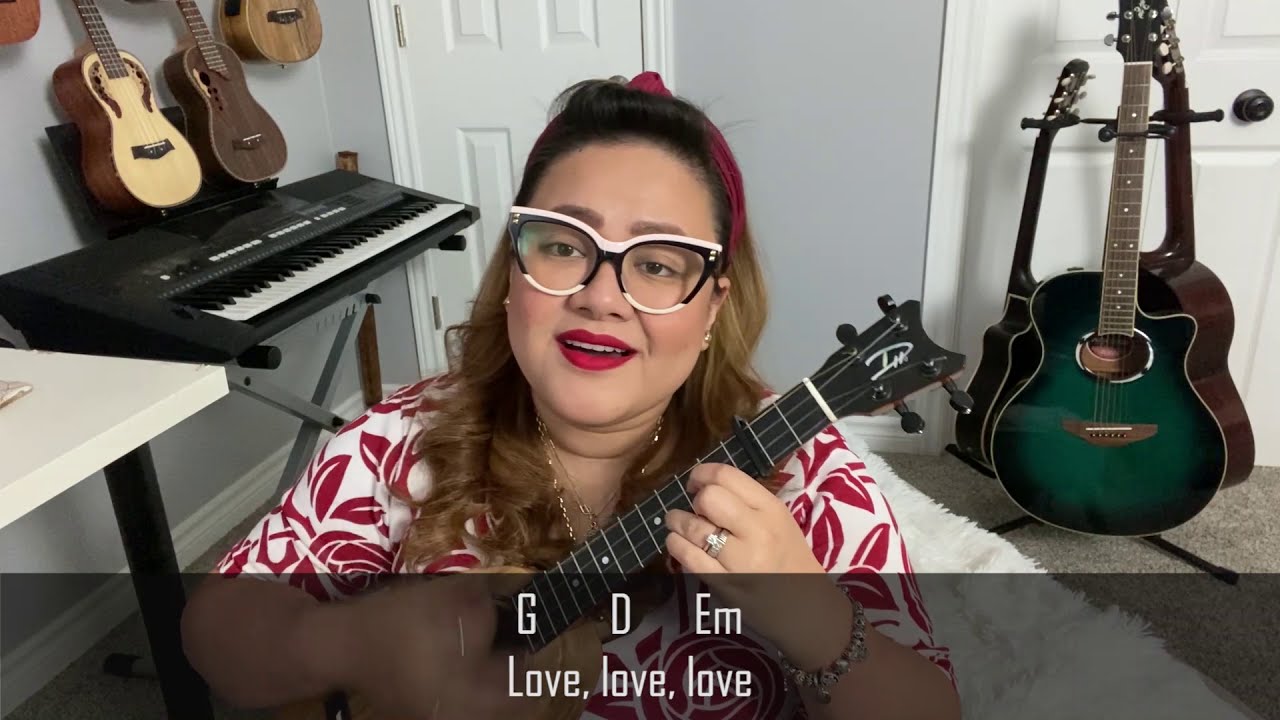 All you need is love ukulele cover YouTube