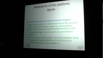 Modular Java (Jigsaw)