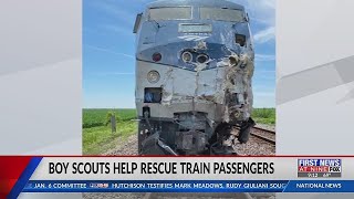 Boy Scouts help rescue derailed train passengers