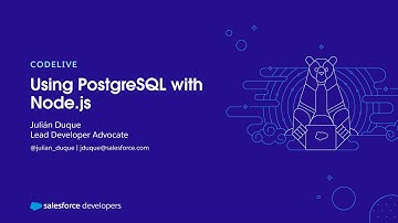 Using PostgreSQL with Node.js | codeLive