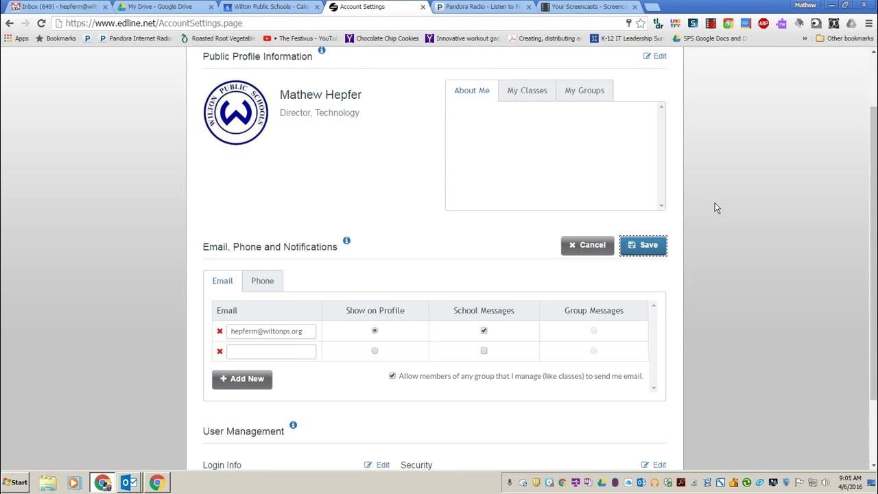 Update Your Edline Account with your Gmail Account YouTube