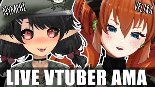 “Interview w/ a flat-chested tomboy” @VeliraVT and @Nymphimaniac | Vtuber AMA Highlights 🎬