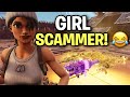 Weird RICHEST Girl Tried To Scam Me! (Scammer Get Scammed) Fortnite Save The World