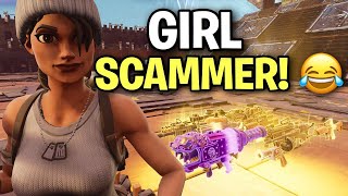 Weird RICHEST Girl Tried To Scam Me! (Scammer Get Scammed) Fortnite Save The World