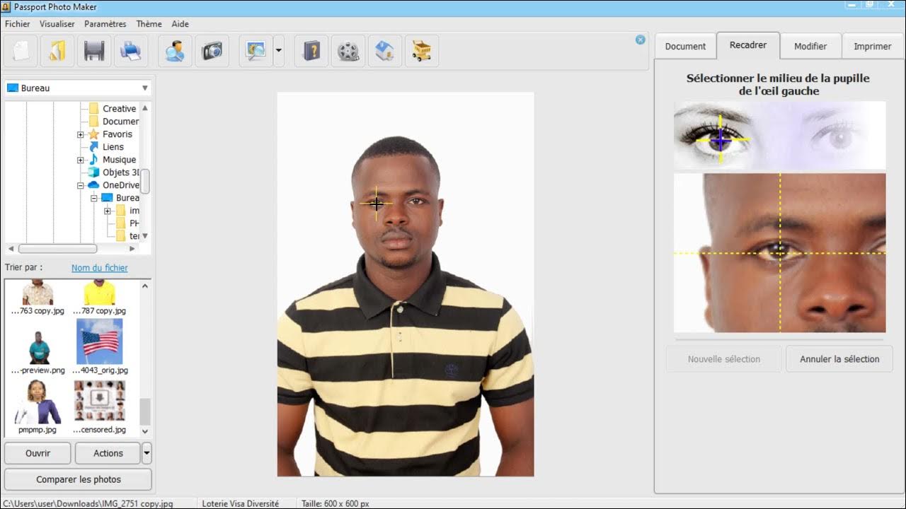 Comment modifier sa photo pour la Dv lottery Passport photo maker YouTube