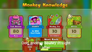 Opening 20 monkey knowledge packs! | Bloons monkey city