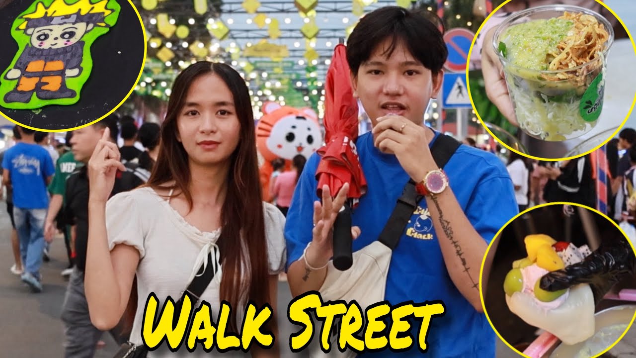 ខ្ញុំបានដើរញាំរបស់ថោកទៅថ្លៃនៅ Walk Street