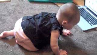 Isabella crawls!
