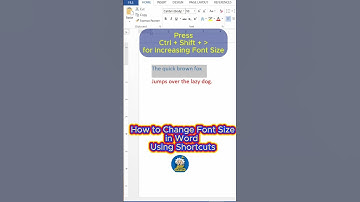 How to Change Font Size in Word using Shortcuts #WordShortcuts #MicrosoftWordTips #FontSizeShortcut