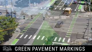 Bike markings 101 - green pavement markings