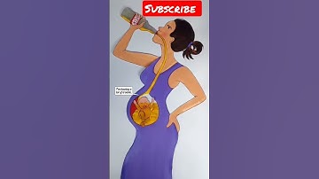 Stop drinking 🚫 And save your baby ❤️ #rifanaartandcraft #youtubevideo