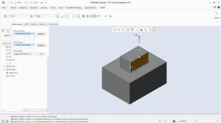 PTC Creo Parametric - Hole, Draft, Shell, Rib