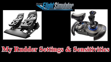 FS2020: My Rudder Pedals Settings and Hotas 4 Rudder Settings & Sensitivities!
