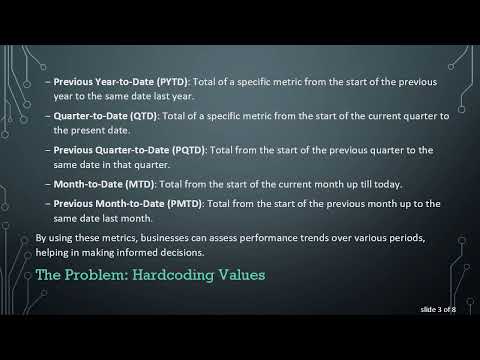 Effortlessly Calculate YTD, PYTD, QTD, PQTD, MTD, and PMTD in Oracle SQL