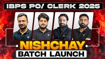 IBPS PO/Clerk 2025 | Nischay Batch IBPS PO/Clerk | Puneet Sir, Vishal Sir, Sumit Sir, Abhijeet Sir